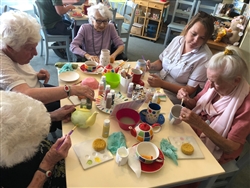 Rose Care Club enjoys pottery painting and a meal out!